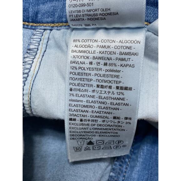 Levi's Mile High Womens Blue High Waisted Super Skinny Denim Jeans Pants Size 28 - Picture 5 of 5